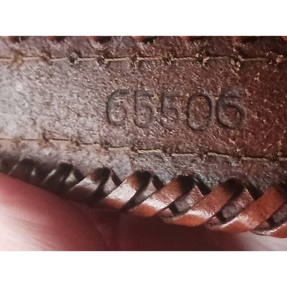 Vintage LL Bean beaded women's leather belt 39 inch total length - Picture 4 of 11